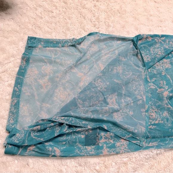 NWT- Hutch Aura Floral Semi Sheer Maxi One Shoulder Cover Up - Picture 8 of 11